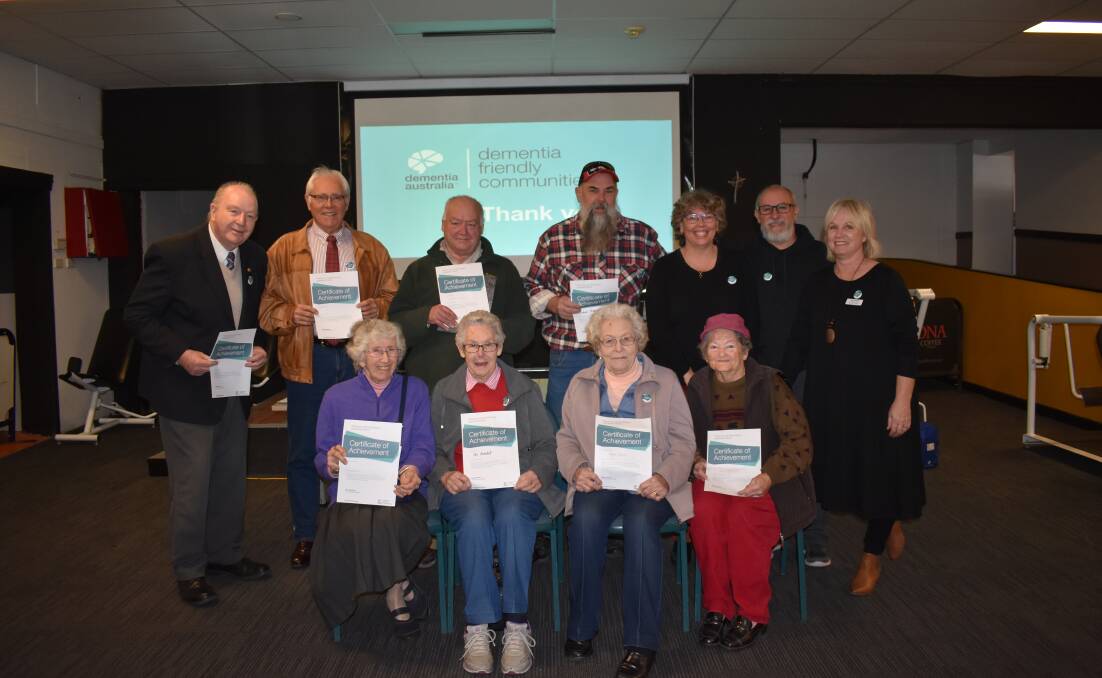 Some of the group who attended the Hard Rock Gym last Wednesday to learn about Dementia Friendly communities. Picture: Jody Potts