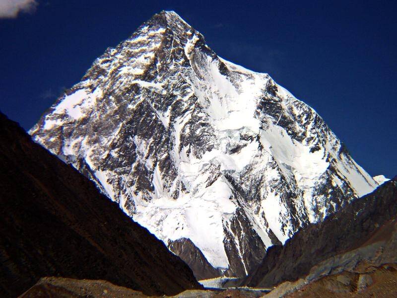 The world's second tallest peak K-2 is not as high as Mount Everest, but it's harder to climb. (AP PHOTO)