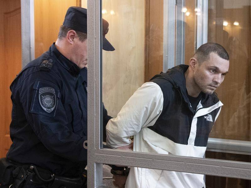 Gordon Black was sentenced to time in a Russian penal colony and ordered to pay back 10,000 roubles. (AP PHOTO)